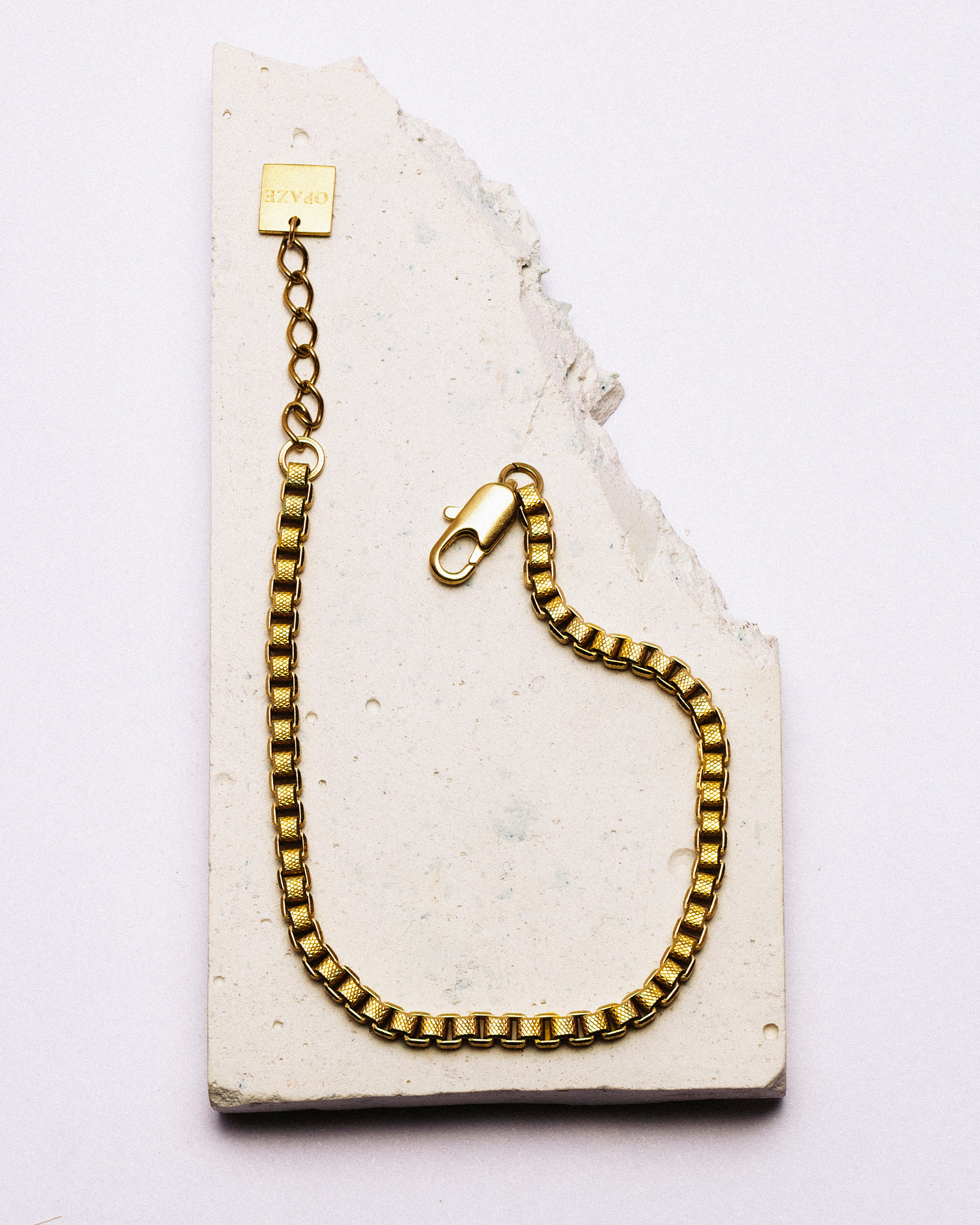 UMA Bracelet Chaîne or facettée