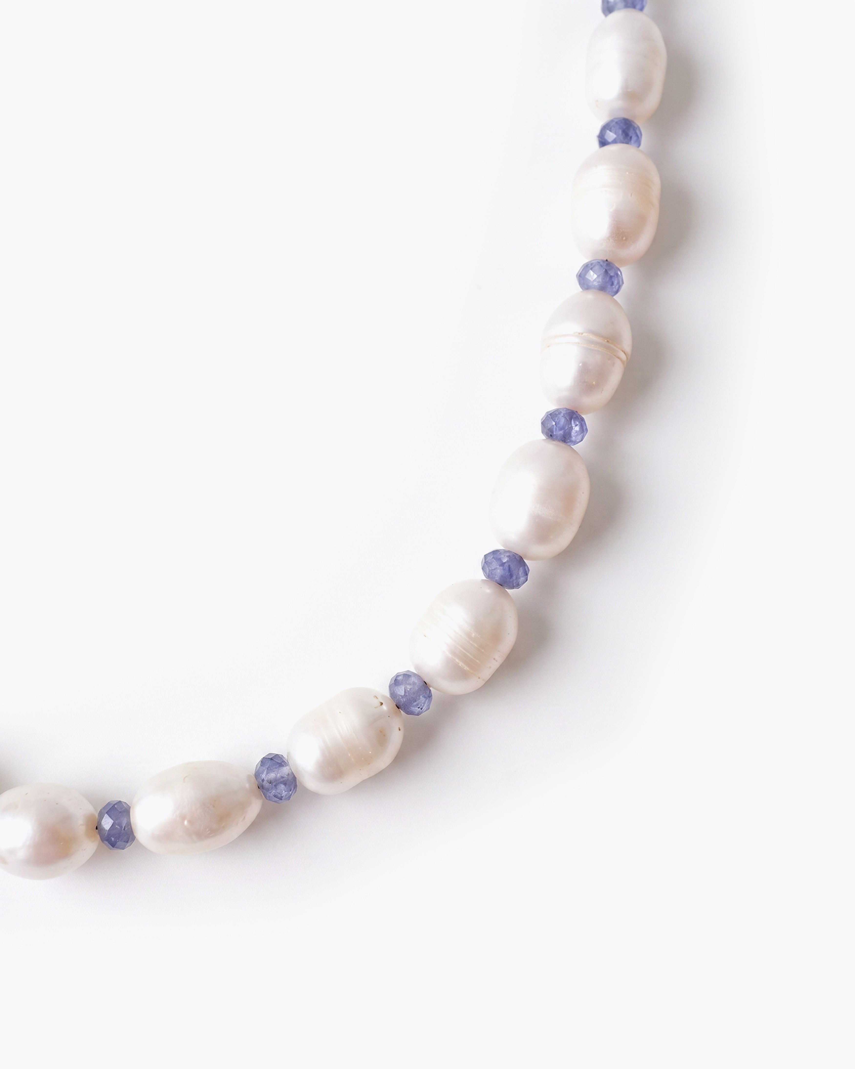 TACARI Collier Perles de culture & Tanzanite