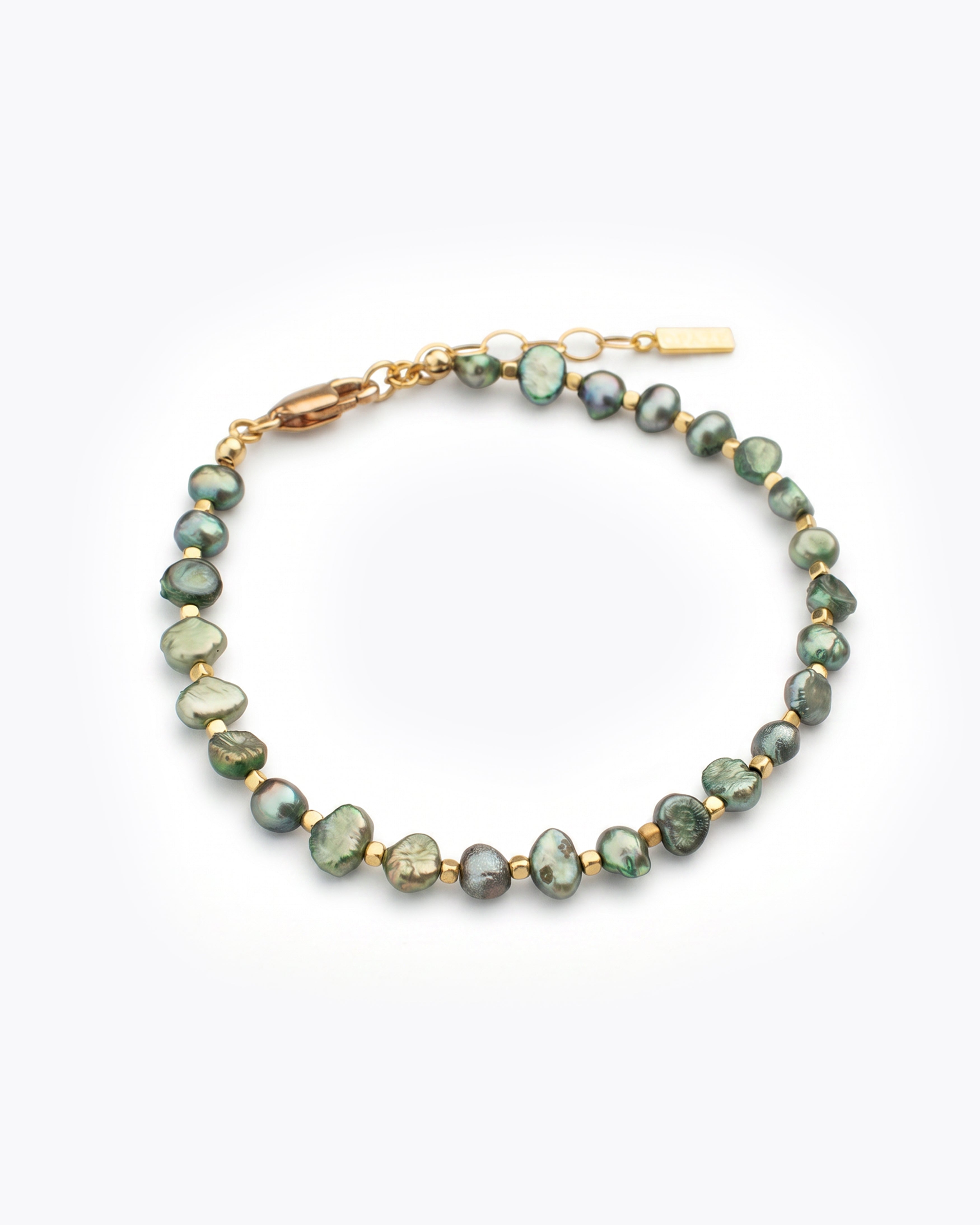VEYRA Pulsera Perla negra de agua dulce